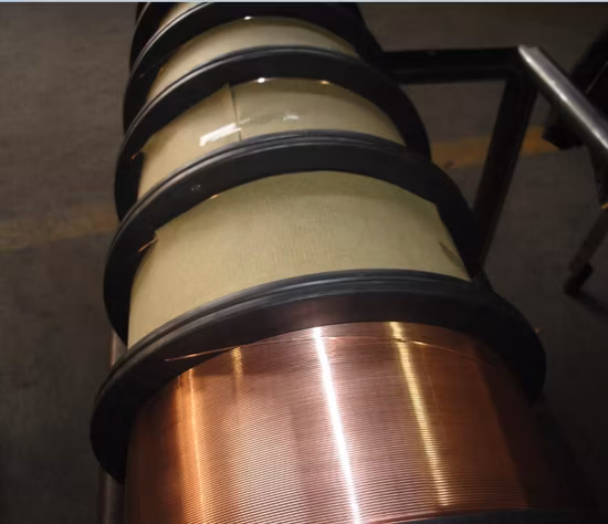 Aws A5.18 Er70s-6 Fil à souder CO2/fil à souder solide/ fil à souder avec fil à souder enduit de cuivre 1,2 mm