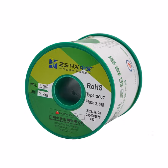 Fil de soudure sans plomb de noyau de RoHS de vente chaude pour les matériaux de soudure Sac307